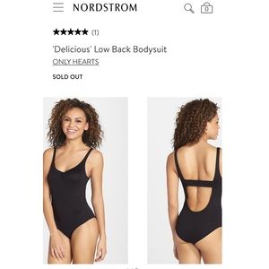 Only Hearts Low Back Bodysuit MEDIUM Onesie